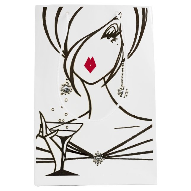 Sacola Para Presentes Média "Diva Fabuloso" (Frente)