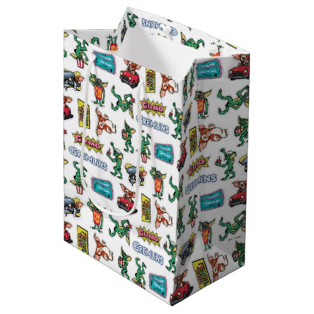 Sacola Para Presentes Média Diversão com Adesivos Gremlins™ (Frente inclinada)