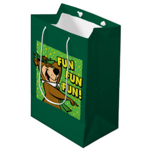 Sacola Para Presentes Média Diversão divertida do Yogi Bear