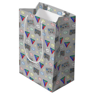 Sacola Para Presentes Média Diversão e Fantasia 3 Sistema Gamer