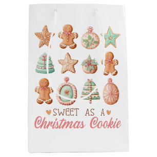 Sacola Para Presentes Média Doce como cozinheiro de Natal