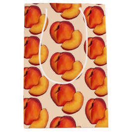 Sacola Para Presentes Média Doce como Pêssego 16 Sexto Aniversário