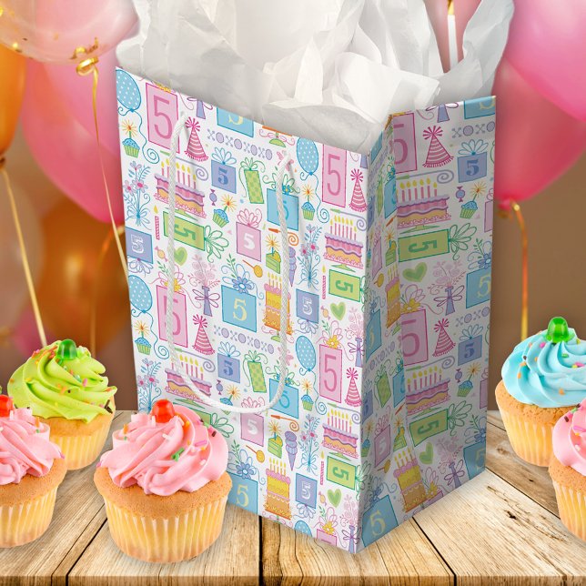 Sacola Para Presentes Média Doce Menina Branca 5 (Criador carregado)