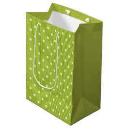 Sacola Para Presentes Média Dotty Delight Green