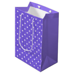 Sacola Para Presentes Média Dotty Delight Roxo