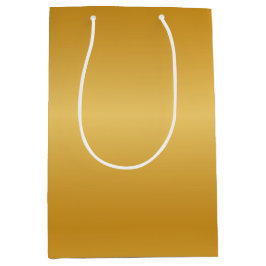 Sacola Para Presentes Média Dourado metálico antigo