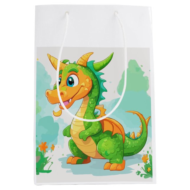 Sacola Para Presentes Média Dragão (Frente)