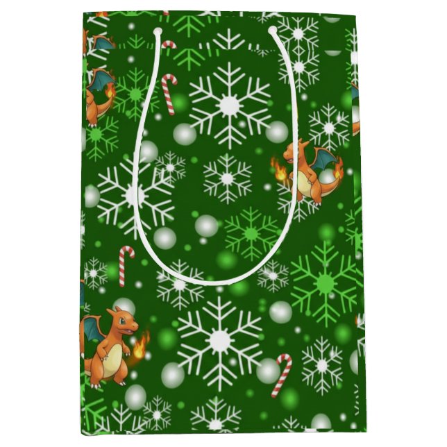 Sacola Para Presentes Média dragon feux  (Frente)