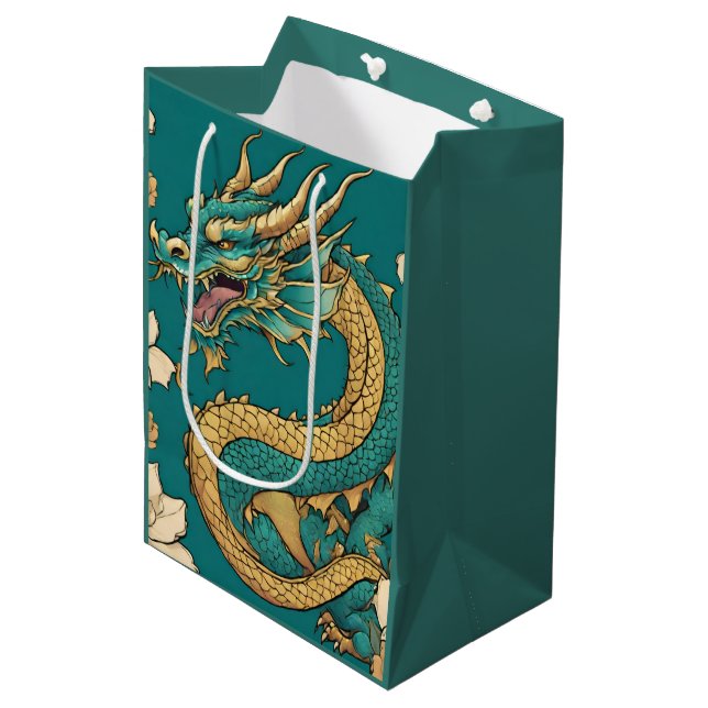 Sacola Para Presentes Média Dragon Gift Bag (Frente inclinada)