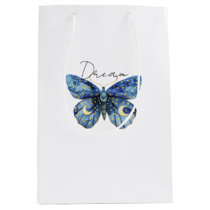 Sacola Para Presentes Média Dreamars Stars Moon Butterfly