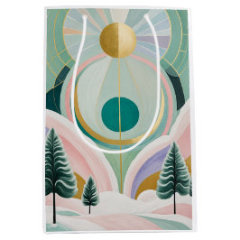 Sacola Para Presentes Média Dreamscape Whimsical Winter