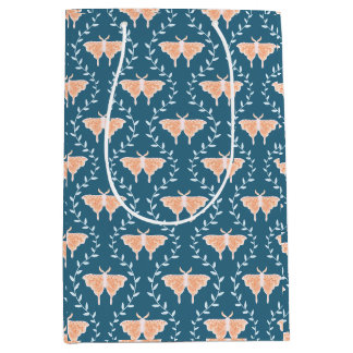 Sacola Para Presentes Média Dreamy Moths & Vines - Whimsical