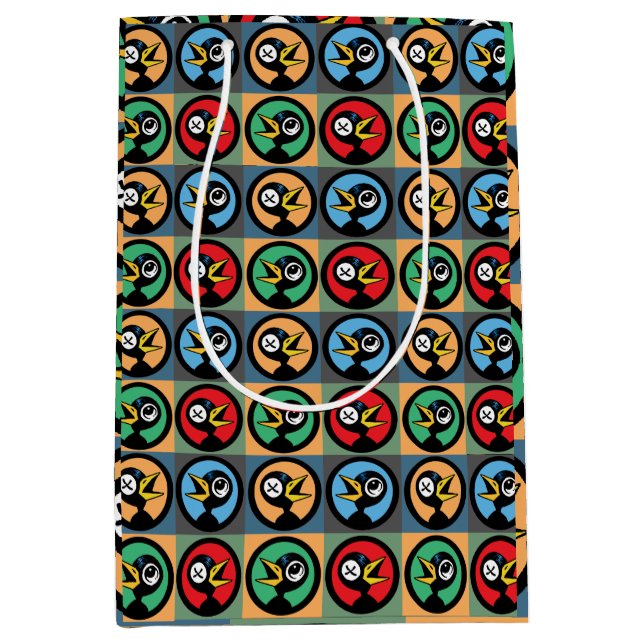 Sacola Para Presentes Média Drinky Crow Party Gift Bag (Frente)