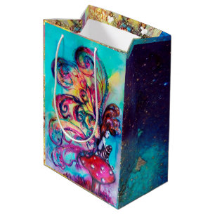SACOLA PARA PRESENTES MÉDIA DUENDE PEQUENO DOS COGUMELOS