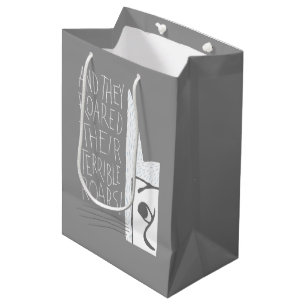 Sacola Para Presentes Média E Eles Rotearam Suas Estradas Terríveis!