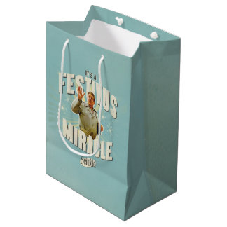 Sacola Para Presentes Média É um Milagre do Festivus
