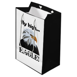 Sacola Para Presentes Média Eagle Bald Eagle Voa Alta Águia