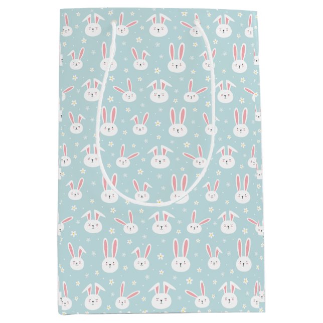 Sacola Para Presentes Média Easter Bunny Gift Bag (Frente)