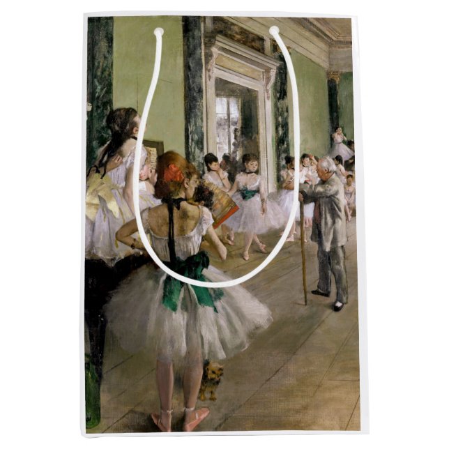 Sacola Para Presentes Média Edgar Degas - A Classe da Dança (Frente)