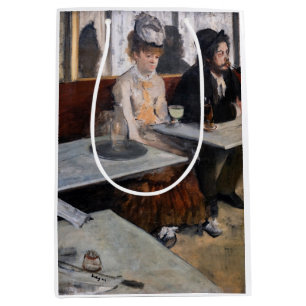 Sacola Para Presentes Média Edgar Degas - Num Café / A Absinthe