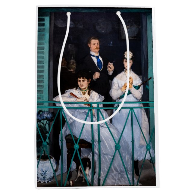 Sacola Para Presentes Média Edouard Manet - Balcony / Le Balcon (Frente)