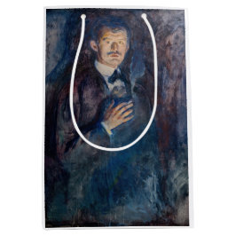 Sacola Para Presentes Média Edvard Munch - Autorretrato com Cigarro