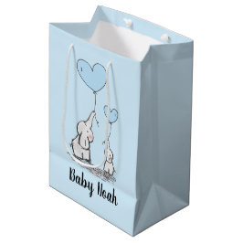 Sacola Para Presentes Média Elefante Love Gift Bag
