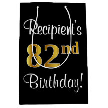 Elegante, Luxuoso, Faux Dourado Olha 82º aniversár