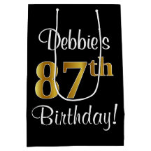 Elegante, Luxuoso, Faux Dourado Olha 87º aniversár