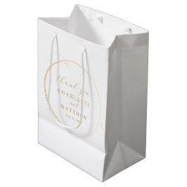 Sacola Para Presentes Média Elegante Obrigado Bolsa de Presente de Casamento D