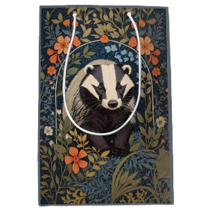 Sacola Para Presentes Média Elegante William Morris Inspirou Badger