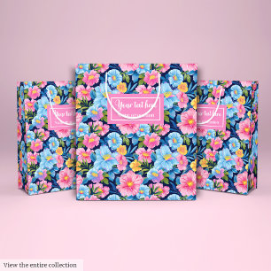 Sacola Para Presentes Média Embalagem de casamento de pré-disquete cor-de-água