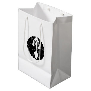Sacola Para Presentes Média Embalagens para Presente de guindastes brancos