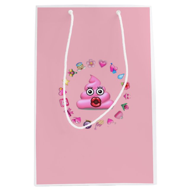 Sacola Para Presentes Média emoji do tombadilho (Frente)