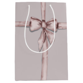 Sacola Para Presentes Média Emperrado em um arco rosa