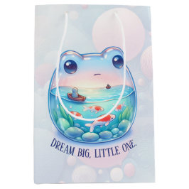 Sacola Para Presentes Média Encantando "Dream Big, Little One" - Sapo -