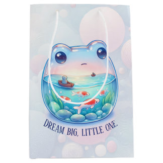 Sacola Para Presentes Média Encantando "Dream Big, Little One" - Sapo -