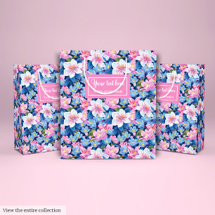 Sacola Para Presentes Média Encapsulamento delicado de saco de prenda floral c