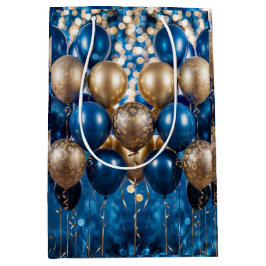 Sacola Para Presentes Média Enchendo papel azul e Dourado para moldagem de pre