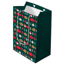 Enfeites de Rabisco Retro em Vermelho Verde Rosa D