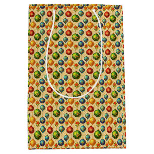 Sacola Para Presentes Média Enfeites Elegantes Vintage