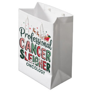 Sacola Para Presentes Média Enfermeira de Oncologia Natal Câncer Quimioterapia