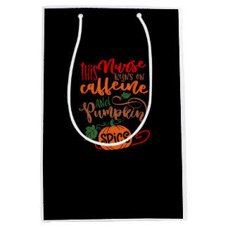 Sacola Para Presentes Média Enfermeira Pumpkin Spice E Tudo O Que É Bonito Caf