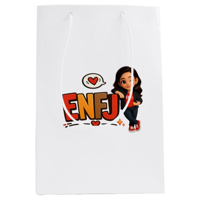 SACOLA PARA PRESENTES MÉDIA ENFJ (Frente)