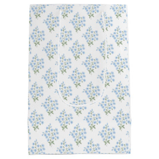 Sacola Para Presentes Média English Country Muster mit Vergissmeinnichtblumen