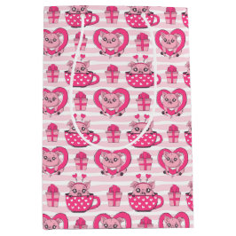 Sacola Para Presentes Média Engraçado Pig Love Pun