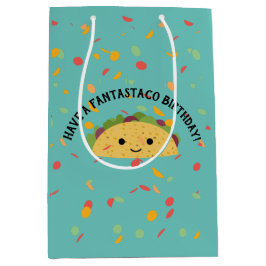 Sacola Para Presentes Média Engraçado Tenha Fantastaco Birthday Cute Kawaii Ta