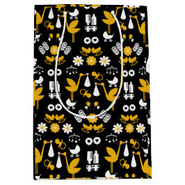 Sacola Para Presentes Média Entrega de Palavras Não-Gênero Gêmeas