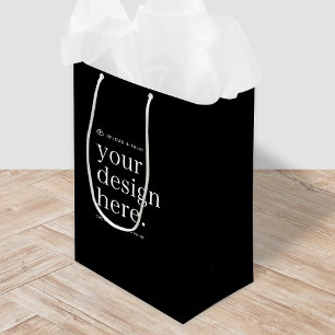 Sacola Para Presentes Média Envie seu Design para a Bolsa de Presente
