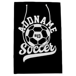 Sacola Para Presentes Média Equipe de futebol Personalizada do ADD NAME do jog